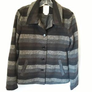 VGW-Tuile brown grey black stripe jacket